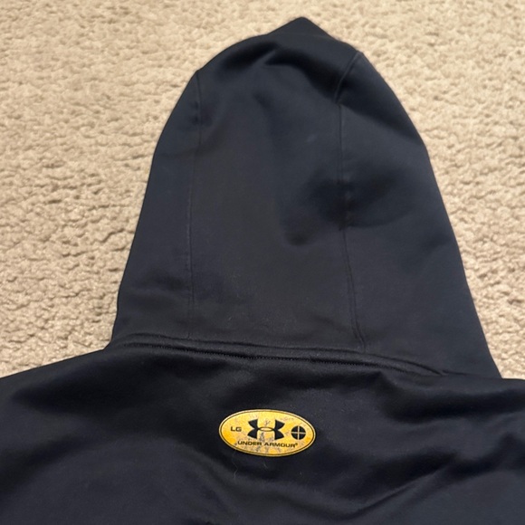 Under Armour Mens Hoodie Realtree Camo Logo Pullover Sweatshirt Black Size L - Picture 3 of 7